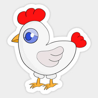 A smart chicken Sticker